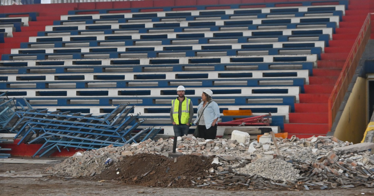 Avanzan obras de estadio cerrado 8 de Junio en Paysandú