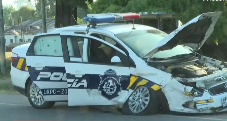 Cuatro Heridos Tras Choque Entre Auto Y Patrullero En Ruta