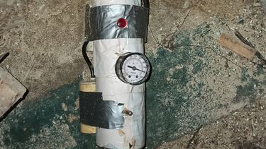 El presunto artefacto explosivo localizado en Costa Azul.
