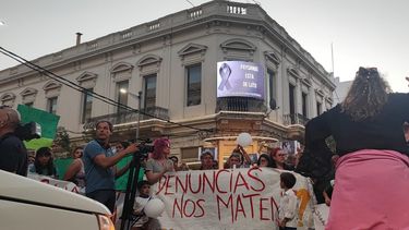 Movilización en Paysandú por Giuliana y Mateo.