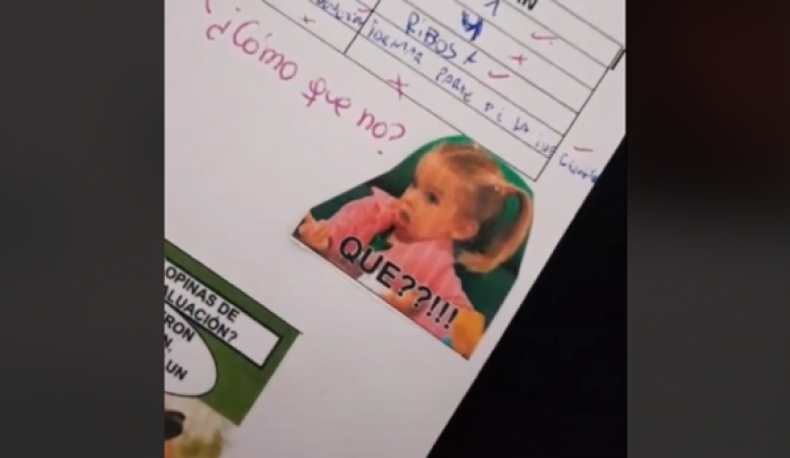 Corrigió las pruebas de sus alumnos con memes y se volvió viral