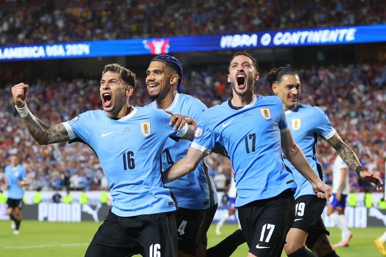 En un partido durísimo, Uruguay venció a Estados Unidos y espera rival | AFP