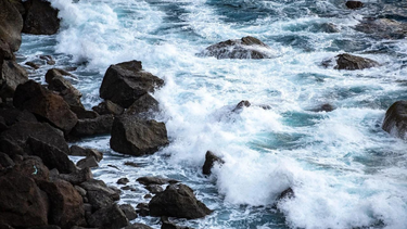 Advertencia en la zona costera.