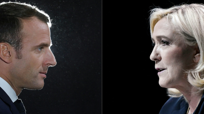 Macron y Le Pen debatieron este miércoles y prohibir el velo islámico fue uno de los temas sensibles.