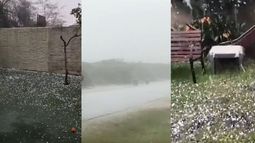 Granizo en Tacuarembó: impactantes imágenes muestran piedras de hielo de más de 3 cm