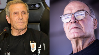 Óscar Tabárez y Marcelo Bielsa.