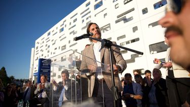 El presidente Luis Lacalle Pou inauguró este lunes el Hospital del Cerro.