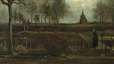 El jardín del presbiterio de Nuenen en primavera, obra recuperada de Vincent Van Gogh