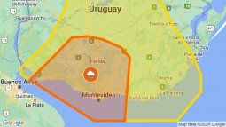 Alerta naranja de Inumet se extendió a Montevideo y Canelones; alerta amarilla rige en 17 departamentos