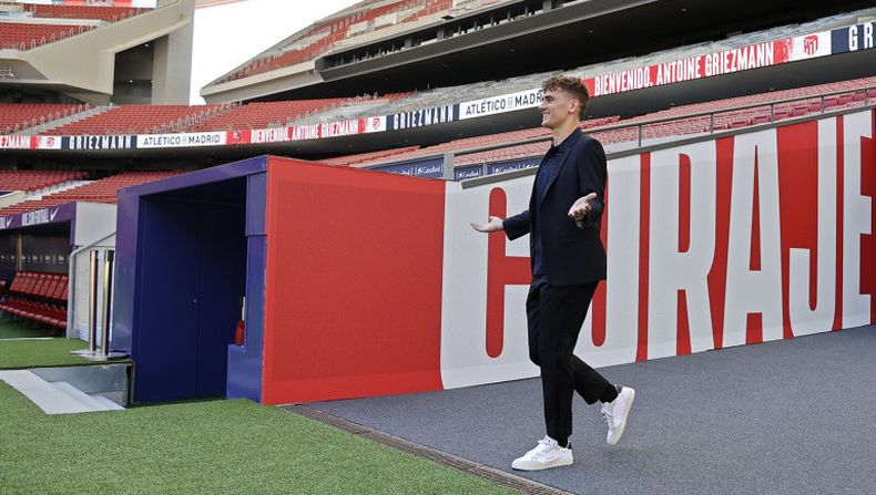 Griezmann volvió al Atlético y así le dieron la bienvenida