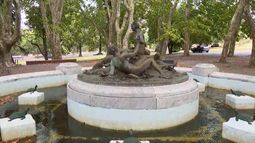 Fuente Cordier, frente al Hotel del Prado.&nbsp;