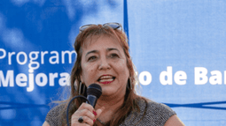La ministro de Vivienda, Irene Moreira.
