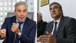 Senadores Robert Silva (PC) y Sergio Botana (PN)