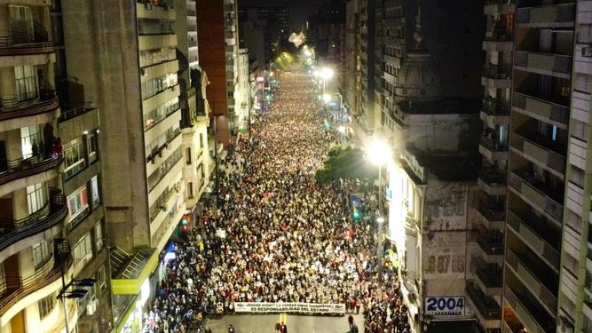 Así se realizó la 27ª Marcha del Silencio en Montevideo