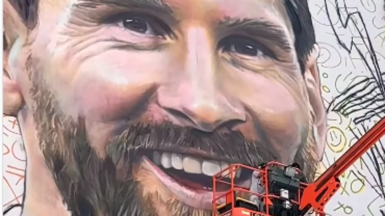 David Beckham Admiró Mural De Lionel Messi En Miami 1388