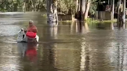 Vecino de 25 de agosto lleva una vida sufriendo las inundaciones.