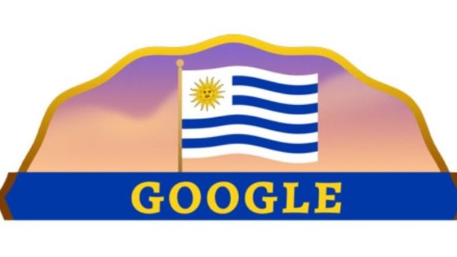 Google dedicó un doodle por el Día de la Independencia de Uruguay