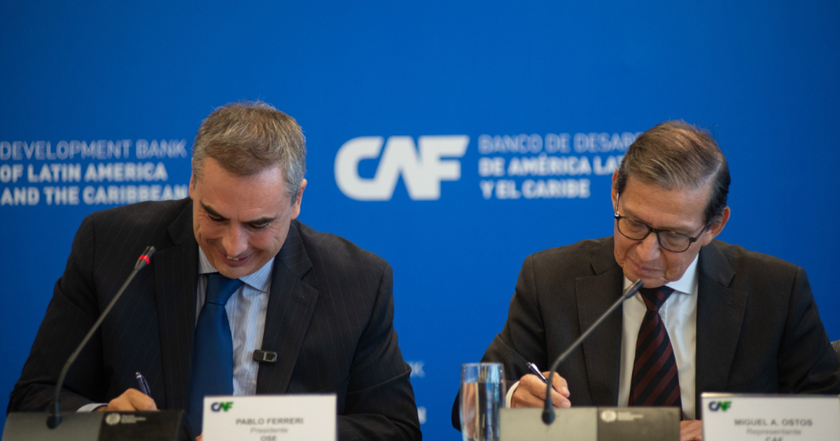 OSE y la CAF firmaron el contrato de financiamiento por 130 millones de dólares para la represa de Casupá