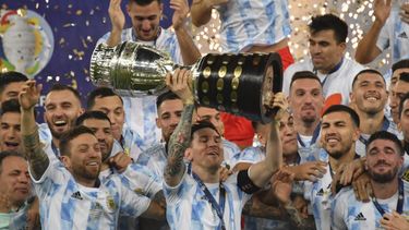 Lionel Messi y el desahogo de gritar campeón con Argentina Lionel Messi y el desahogo de gritar campeón con Argentina
