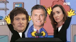 Meme de la influencia de Mauricio Macri en el futuro gobierno de Javier Milei en Argentina.