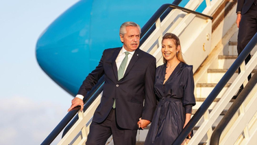 Fabiola Yáñez y el expresidente Alberto Fernández.
