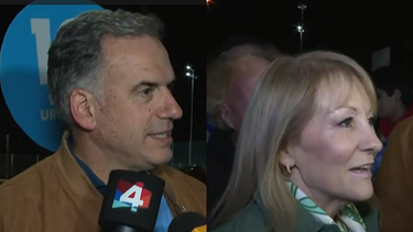 Yamandú Orsi y Carolina Cosse asistieron al Centenario para despedir a Luis Suárez