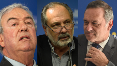 Luis A. Heber, Jorge Gandini y Álvaro Delgado.