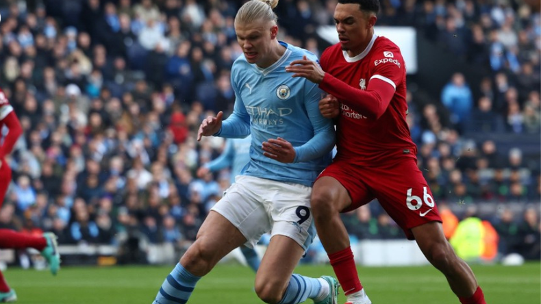Manchester City y Liverpool empataron 1 a 1.