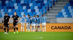Uruguay derrotó a Canadá por 2-0 con goles de Núñez y De La Cruz