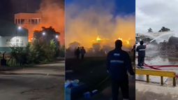 Se incendió predio de empresa papelera en Mercedes; afectó estibas de cartón pero no llegó a estructura