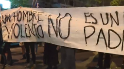Movilización en el Centro en contra del proyecto de ley de tenencia compartida.