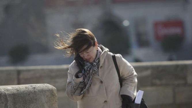 Alerta amarilla por vientos fuertes.