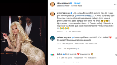 Susana Giménez recibió un video de regalo en su cumpleaños.