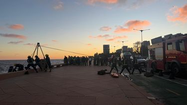 Hallaron un cuerpo flotando en la rambla de Pocitos