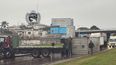 Una zorra volcó en los accesos a Montevideo y no hubo lesionados Una zorra volcó en los accesos a Montevideo y no hubo lesionados