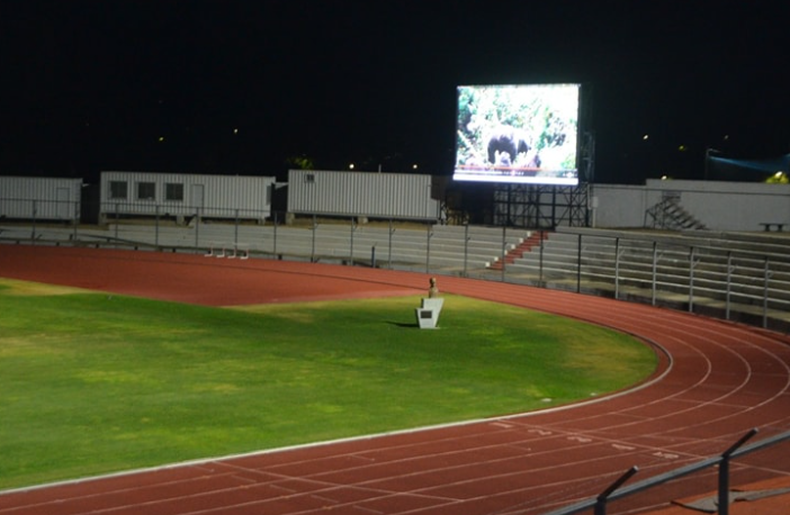 El Estadio Landoni, de Durazno, tiene un nuevo tablero electrónico.