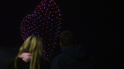 Show de drones en la Cena de las Emociones.