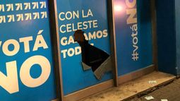 Lista 71 del Partido Nacional denunció ataque de militantes del Sí a local partidario