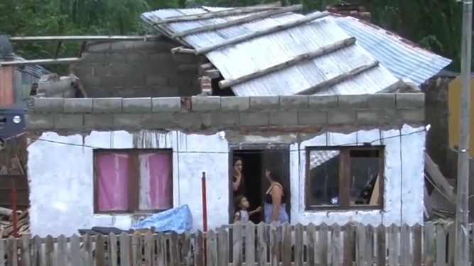 Una intensa turbonada en Paysandú causó diversos daños