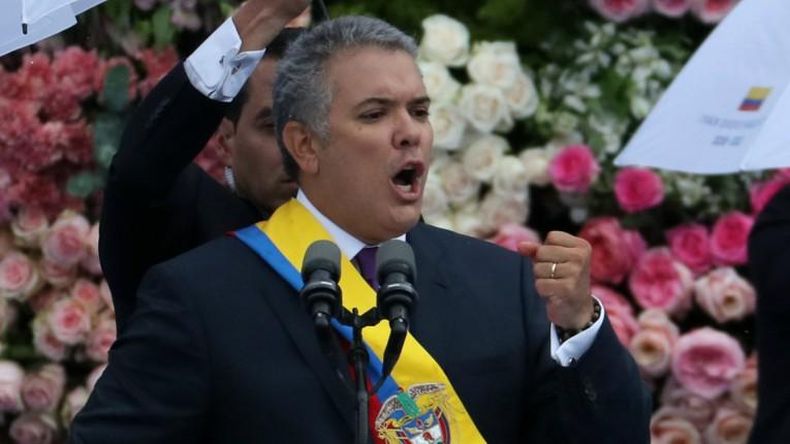 Iván Duque asumió como presidente de Colombia