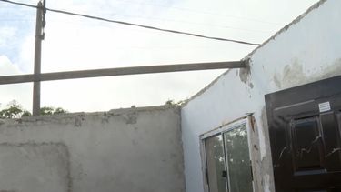 Empalme Nicolich: el temporal voló techos y dejó a una familia con pérdidas totales