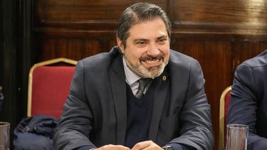El vicepresidente de la Asociación Uruguaya de Fútbol (AUF), Gastón Tealdi.