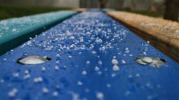 Posible caída de graupel este viernes y sábado en franja costera.