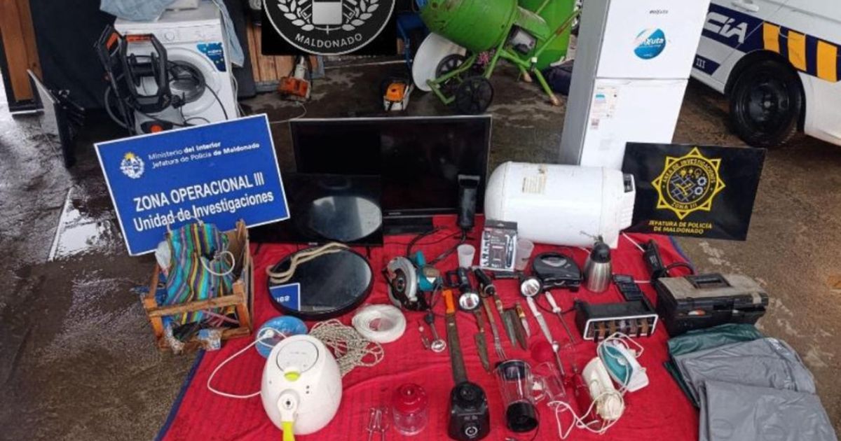 Tres condenados y un formalizado por varios delitos en Maldonado: se incautaron armas, droga y objetos robados