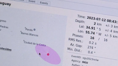 Sismo del 12 de julio.