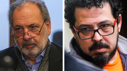 El senador del Partido Nacional (PN) Jorge Gandini y el frenteamplista Alejandro Sánchez.