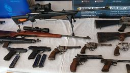Esclarecieron hurtos a establecimientos rurales e incautaron 26 armas y 455 municiones en Minas