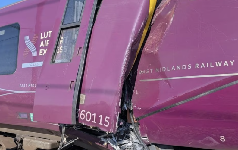 Dos trenes chocaron en Inglaterra: varias personas resultaron heridas