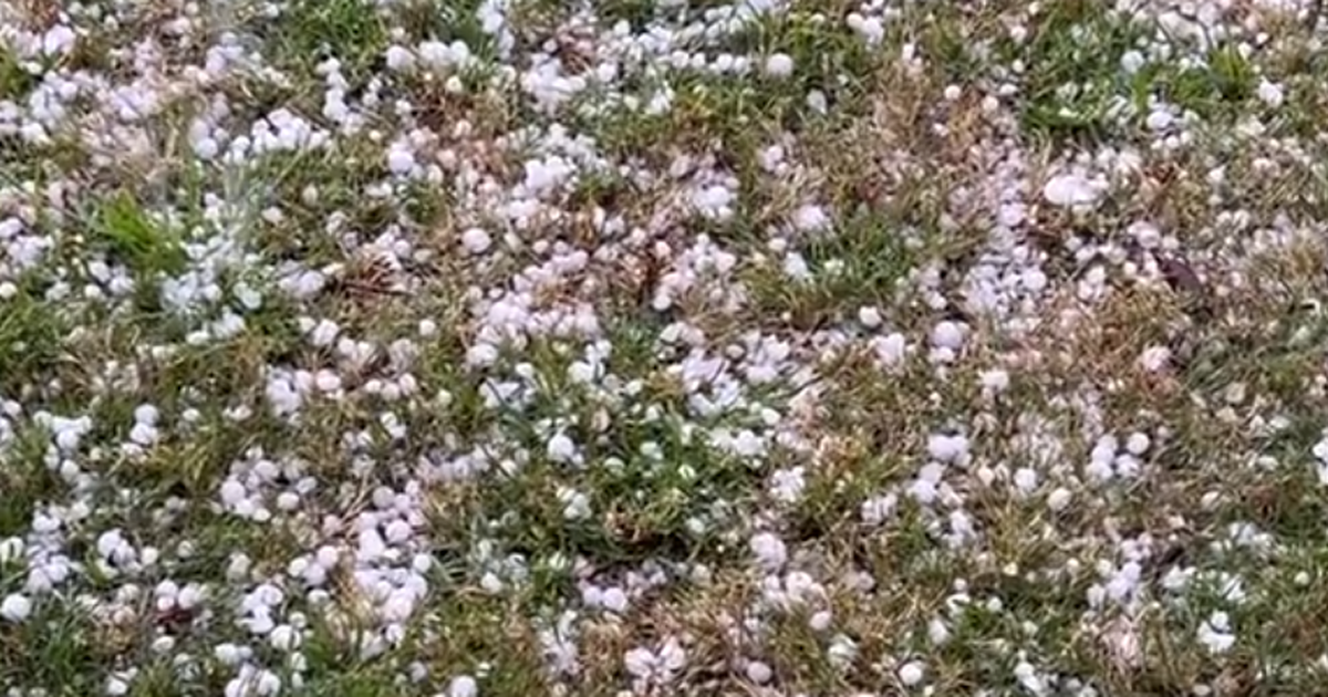 Cayó granizo en varias zonas del país