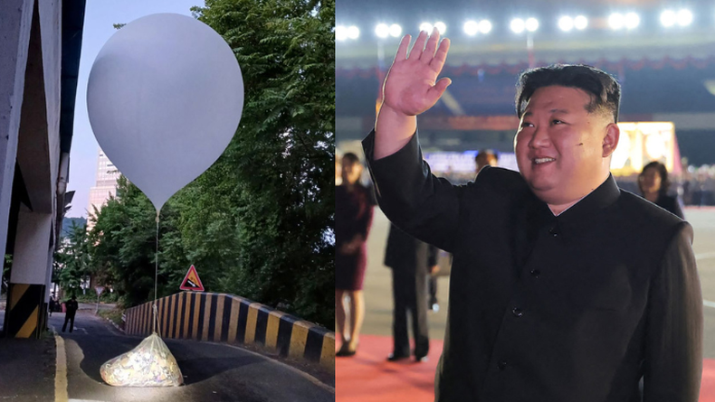 Globos con basura llegan desde Corea del Norte.&nbsp;